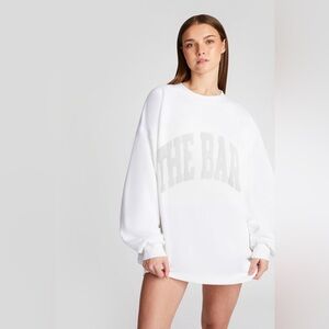 The Bar Varsity Sweatshirt in White